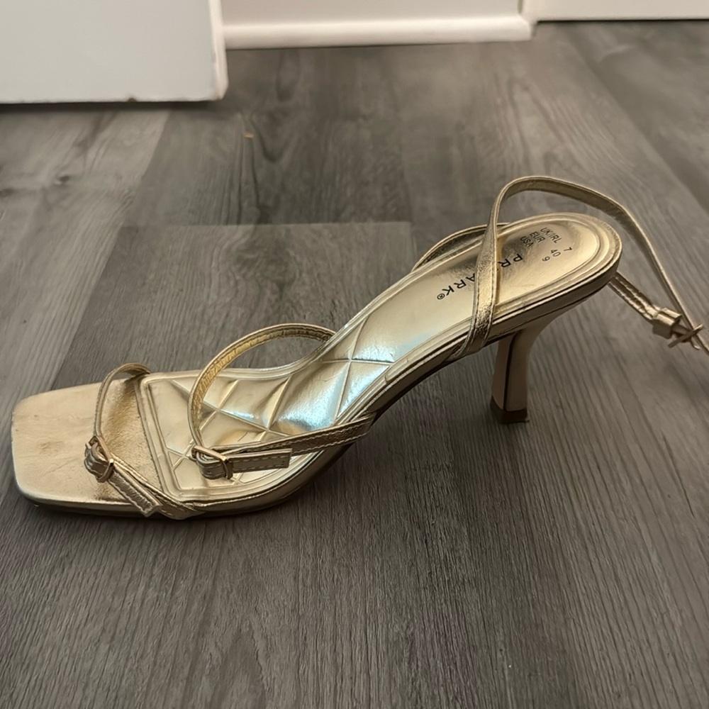 Primark Women's kitten Low Strappy Lace Up Heels for Women